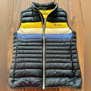 Cotopaxi Vest Women’s Large Blue, Yellow, White